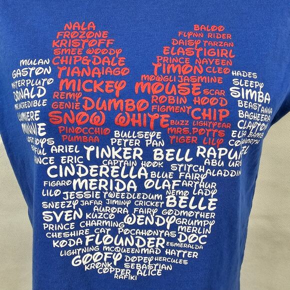 Disney Minnie Mouse Blue T-Shirt Personalized with HANNAH Women's S - Picture 2 of 7